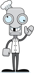 Cartoon Silly Chef Robot
