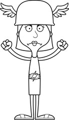 Cartoon Angry Hermes Woman