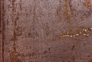Metal texture. Old rusty flat metal surface.