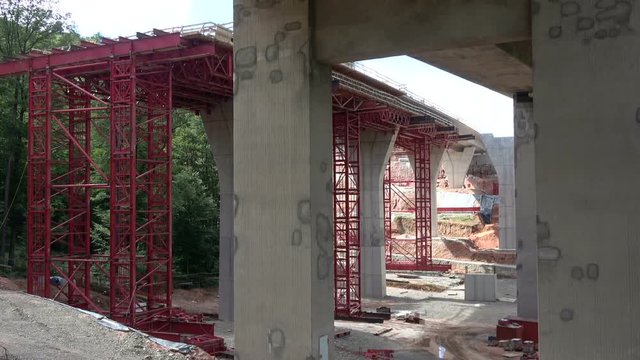 Autobahnbr&uuml;cke, A3, Beton, Neubau, Stahlbeton