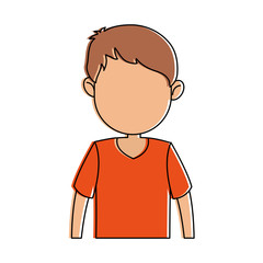 faceless man icon image vector illustration design
