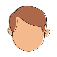 faceless man icon image vector illustration design