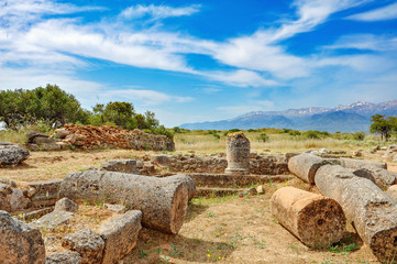 Historic ruins on Crete Island