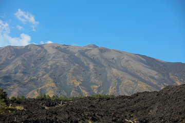 Mount Etna on Sicily Island in Italy