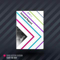 Design of business vector template, brochure, abstract annual report,