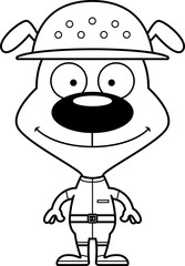 Cartoon Smiling Zookeeper Puppy