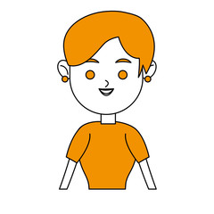 happy woman icon image vector illustration design