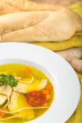 Chicken soup.
