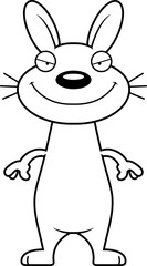 Sly Cartoon Rabbit