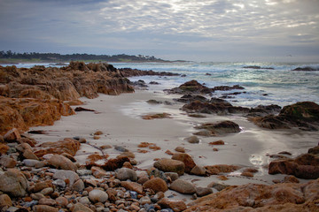Fototapeta na wymiar Pacific coast, 17 mile drive. Monterey, California.