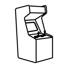 Arcade videogame isolated icon vector illustration graphic design