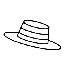 Vintage male hat icon vector illustration graphic design