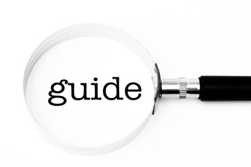 Guide symbol with magnifier