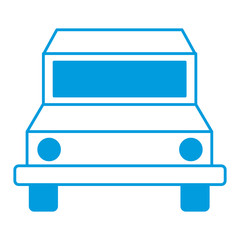 Car in front view icon vector illustration graphic design