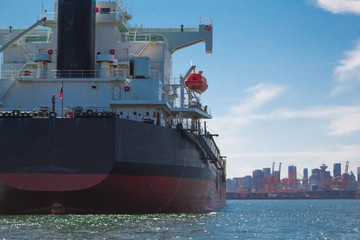 Photo of big cargo ship