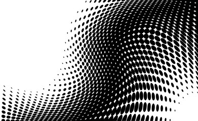 dot halftone. dotted design element abstract morph art background - 171474850