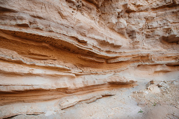A fragment of the rock in the desert