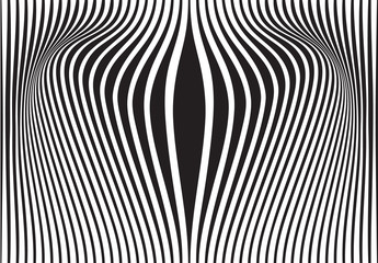 optical art abstract background wave design black and white © am54