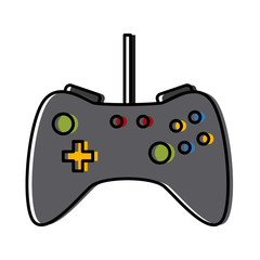 Console gamepad console icon vector illustration graphic design