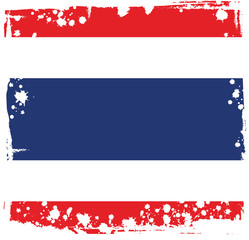 Abstract Thailand Flag, Thai Colors (Vector Art)