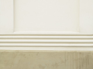 Wall with molding.
