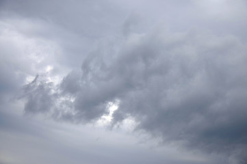 Stormy clouds in nasty weather