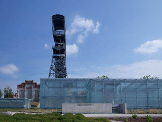 Katowice in Poland / Industrial landscape the old mine shaft © Rochu_2008