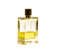 A bottle for perfume on a white background