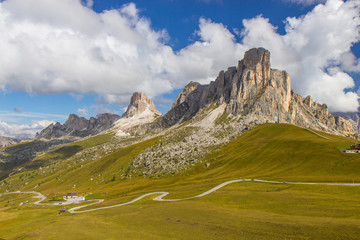 Fototapeta premium Passo Giau in Dolomites, South tirol, Italy