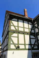 Fototapeta na wymiar Fachwerkhaus in Schweinsberg