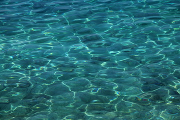 Adriatic sea background in Brela , Croatia