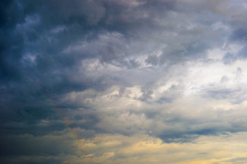 Naklejka na ściany i meble rainbow in the sky on the nature