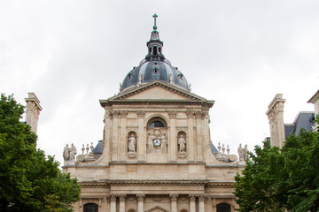Fototapeta na wymiar Dome of the Chapel of the Sorbonne University. Latin Quarter, Paris, France