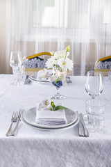 Romantic table setting