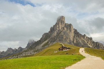 Fototapeta na wymiar Passo Giau in Dolomites, South tirol, Italy