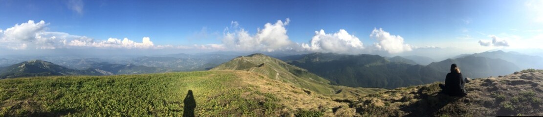 Fototapeta na wymiar Panorama dal Monte Cusna