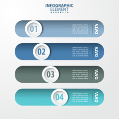 4 options modern and clean Business Infographics design elements
