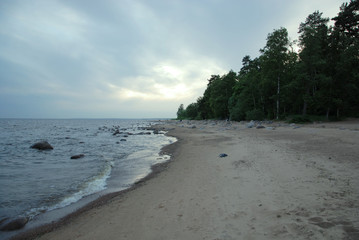 the sea and the landscape