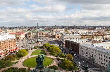 View from the top of St_Isaac Cathedral. St. Petersburg