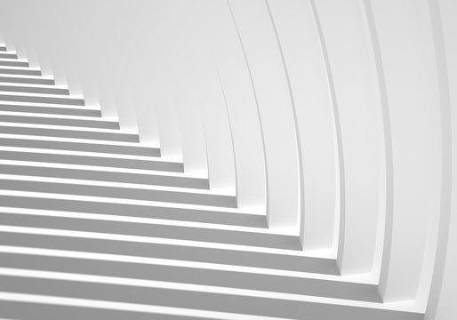 Conceptual Modern Architecture. Abstract Outdoor Structures.