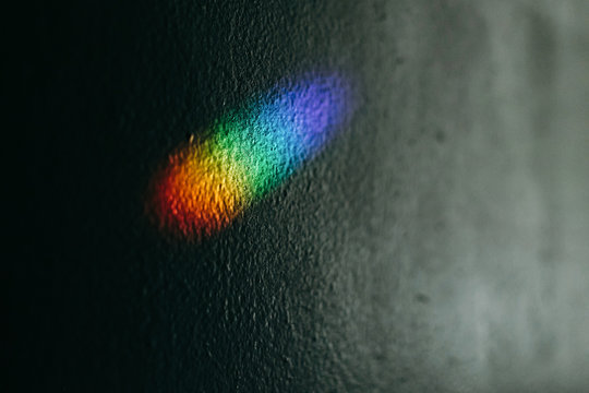 Rainbow Reflection on Wall