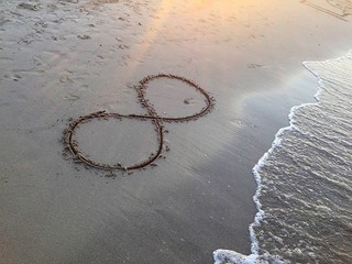 infinito sulla sabbia