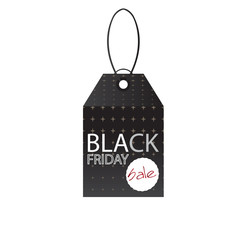 Isolated black friday label on a white background, Vector illustration