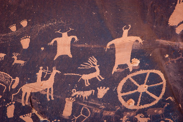 Newspaper Rock State Historical Site, Utah, detail