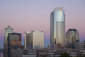 Fototapeta na wymiar Modern buildings in Seattle