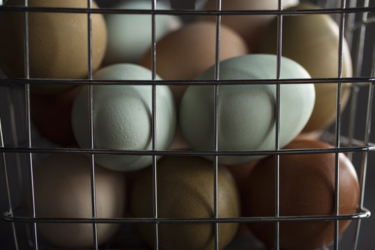 Eggs in a basket