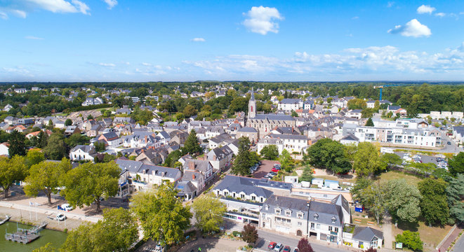 Photo aérienne de Sucé sur Erdre en Loire Atlantique