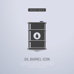 Oil barrel icon vector illustration