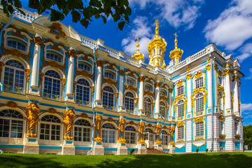 City Park of the city of Pushkin. St. Petersburg.