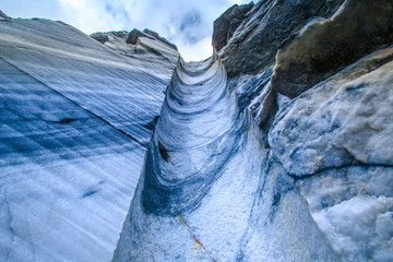 Extraction of marble. I drank in the marble.